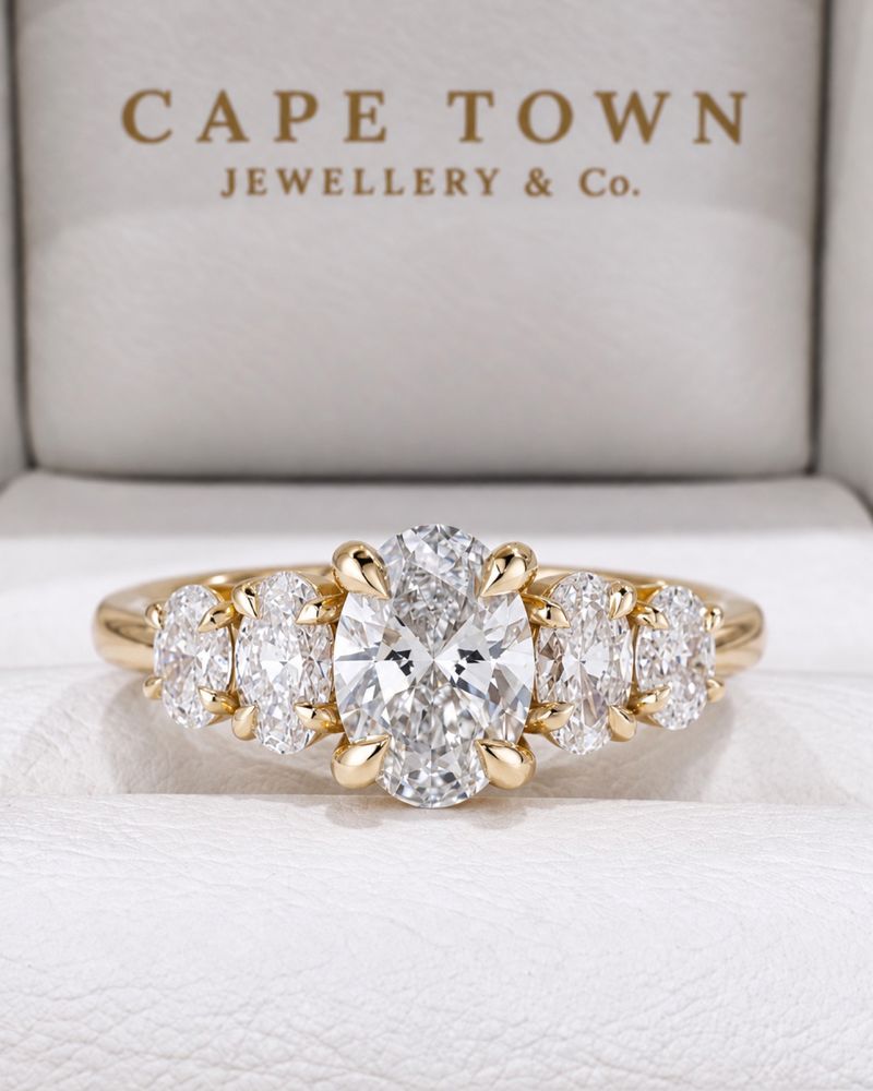 Handcrafted ring by Cape Town Jewellery & Co., in its signature ring box
